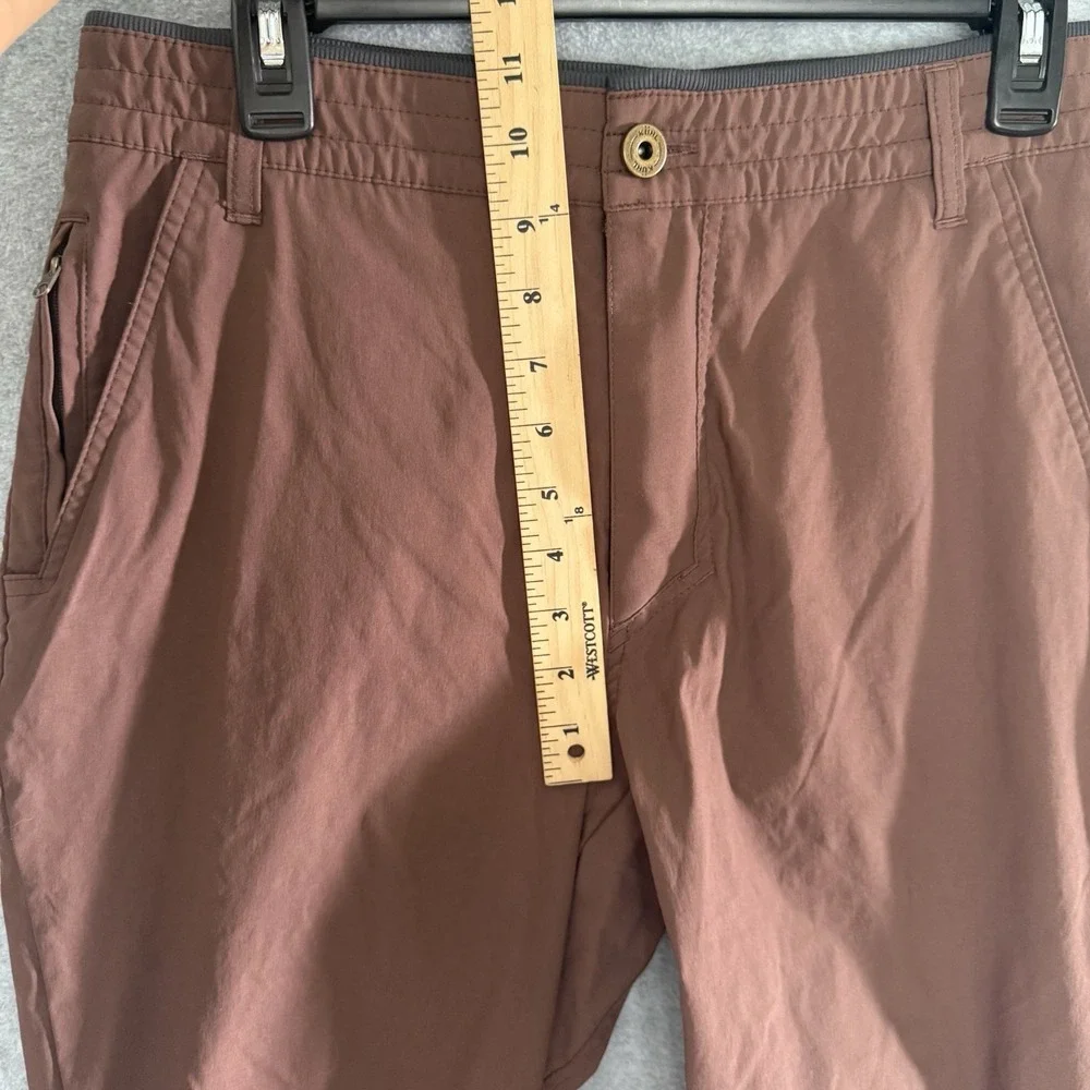 Kuhl Renegade Recon Pants Men 34x30 Red Brown Hiking Chino Nylon Spandex Stretch